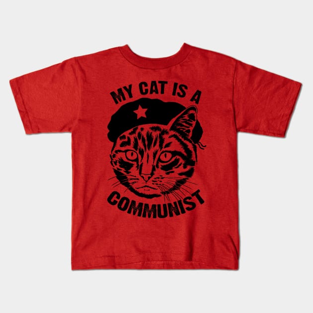 My Cat is a Communist - Funny Kids T-Shirt by andantino